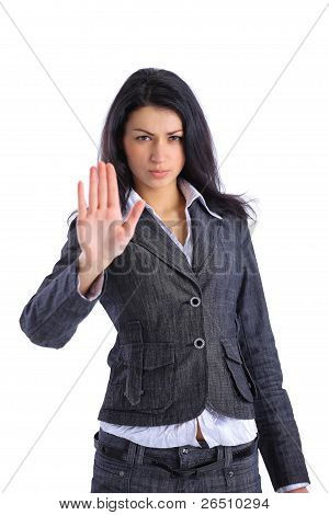 Vážná věc žena dělat stopku