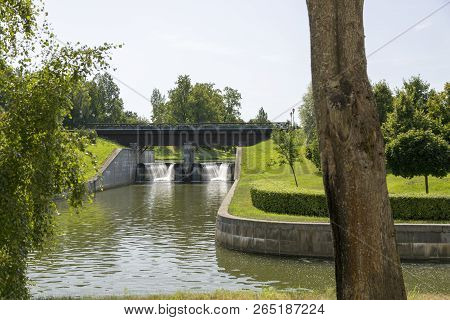 Strelna, St. Petersburg, Russia - August 09, 2018: The Territory Of The State Complex 