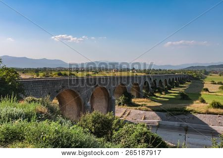 Royal Bridge (carev Most) Over The Zeta In Montenegro