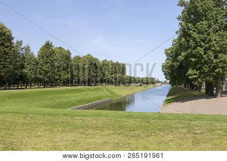 Strelna, St. Petersburg, Russia - August 09, 2018: The Territory Of The State Complex 