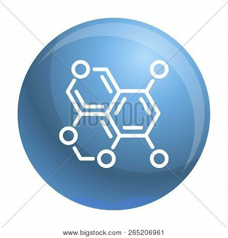 Oxygen Formula Icon. Outline Oxygen Formula Vector Icon For Web Design Isolated On White Background