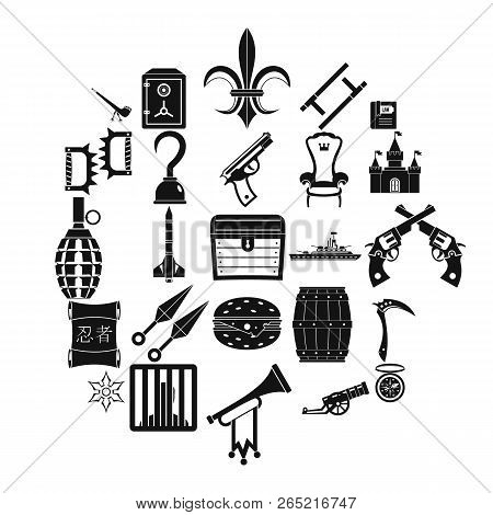 Armament Icons Set. Simple Set Of 25 Armament Vector Icons For Web Isolated On White Background