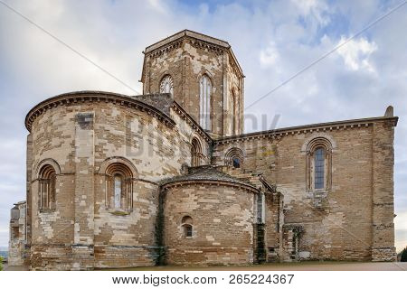 Cathedral Of St. Mary Of La Seu Vella Is The Former Cathedral Church Of The Roman Catholic Diocese O