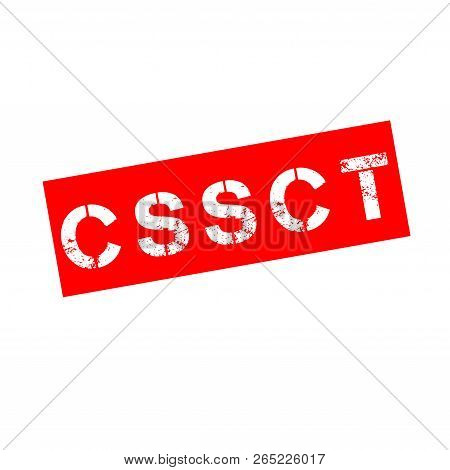Cssct, Health, Safety And Working Conditions Commission Rubber Stamp In French