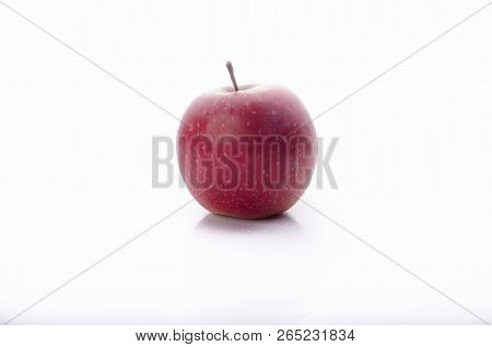 Fresh Red Apple Isolated On White. With Clipping Path.