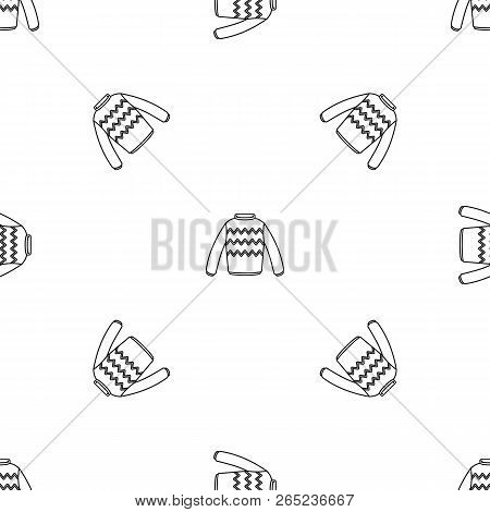 Winter Sweater Pattern Seamless Vector Repeat Geometric For Any Web Design