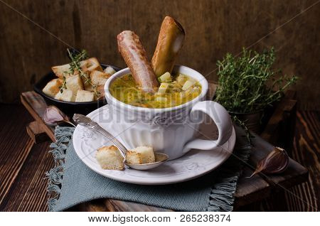 Traditional Thick Soup With Peas