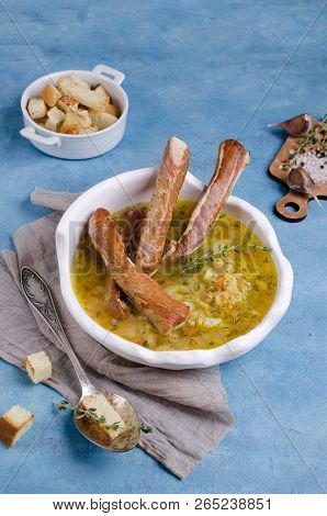 Traditional Thick Soup With Peas