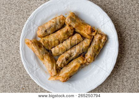 Turkish Dolma Lahana Sarmasi / Cabbage Rolls.