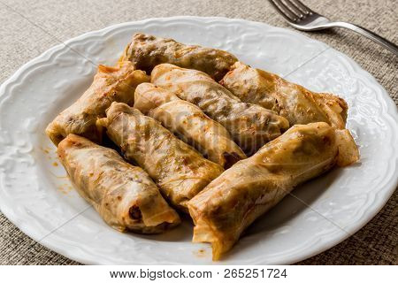 Turkish Dolma Lahana Sarmasi / Cabbage Rolls.