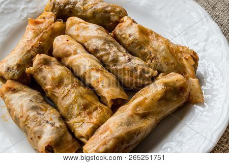 Turkish Dolma Lahana Sarmasi / Cabbage Rolls.