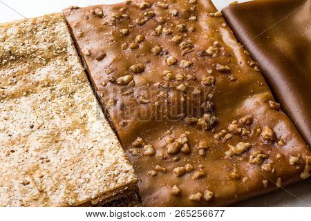Turkish Pestil / Dried Fruit Pulp With Sesame And Walnut / Churchkhela