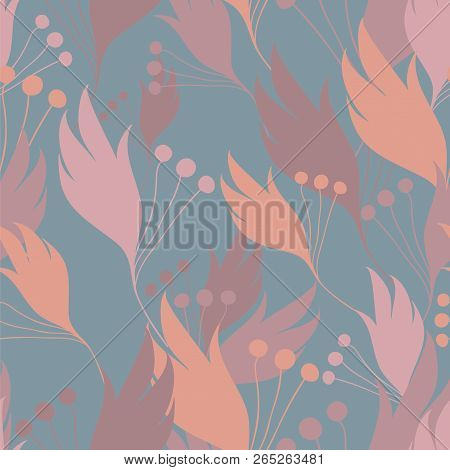 Colorful Floral Seamless Background Pattern. Wallpaper, Pattern Fills, Web Page Background, Surface 
