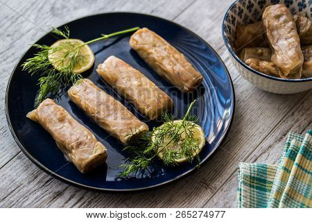 Turkish Lahana Sarmasi / Kelem Dolmasi / Cabbage Rolls.