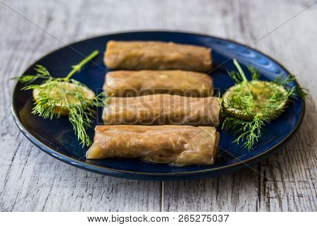 Turkish Lahana Sarmasi / Cabbage Rolls.
