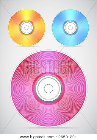 Colección de vectores de disco compacto