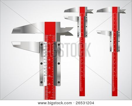 Scorrevole pinza vector set