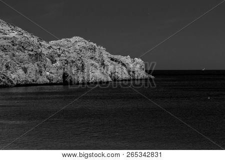 Houcima Beach And Waves And Rocks