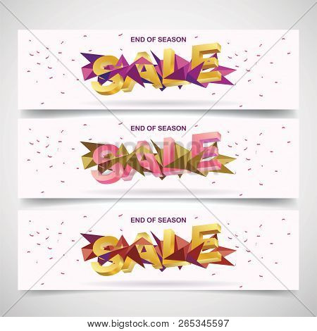Sale Tags Discount Abstract Geometric Diagonal Concept