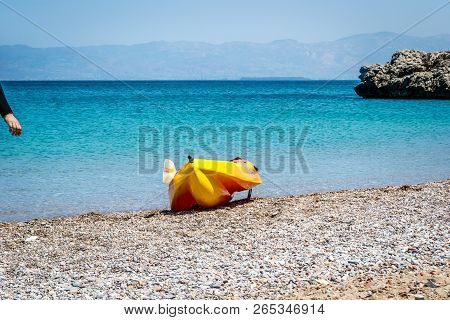 Houcima Beach And Waves And Rocks