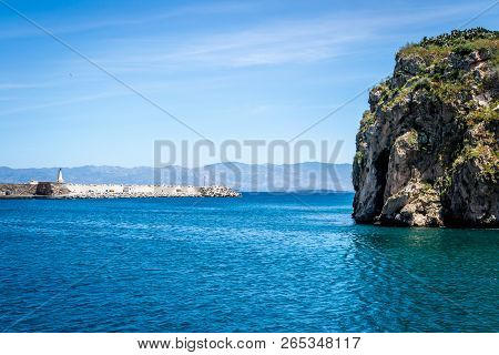 Houcima Beach And Waves And Rocks