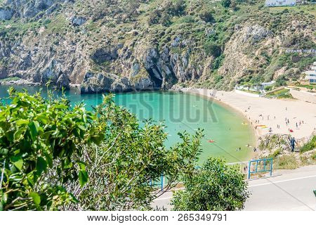 Houcima Beach And Waves And Rocks