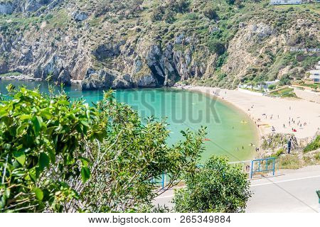 Houcima Beach And Waves And Rocks