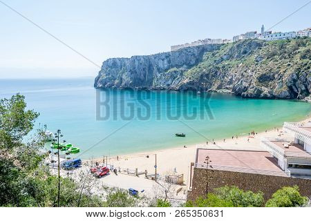 Houcima Beach And Waves And Rocks