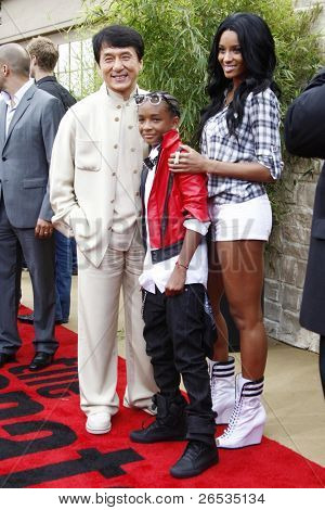 LOS ANGELES - 7. juni: Jackie Chan og Jaden Smith og Ciara til premieren på 'The Karate Kid' på t