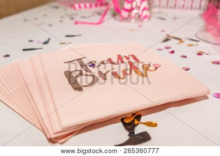 Team Bride Nepkins At A Party Or Event