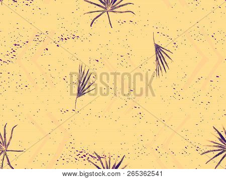 Yellow Pink Exotic Pattern. Monstera And Hibiscus Flowers Tropical Bouquet.  Saturated Large Floral 