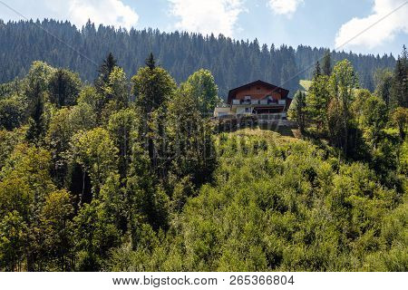Beautiful Landscape Of The Austrian Alps, Europe.