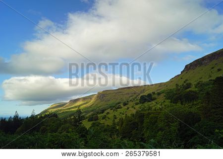 Glenariff Forest Park -view Of The Mountains