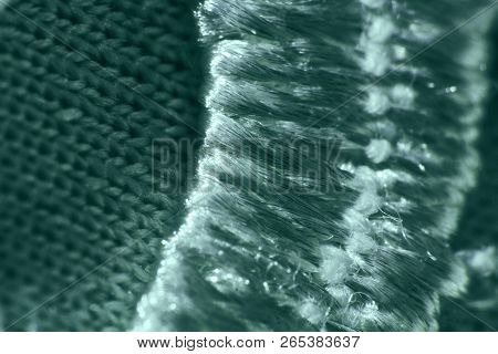 Macro Backgrounds Of Natural And Artificial Fabric