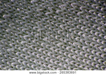 Industrial Fabric With Invisible Zoom Ultra Macro Of Strucrure Threads And Materials.