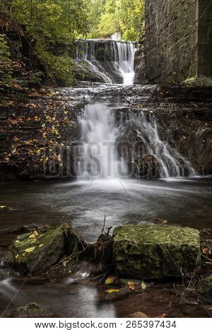 Behind The Mill Is This Beautiful Falls That Used To Power The Mill