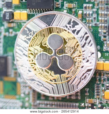 Computer The Coin Of Bitcoin Ripple