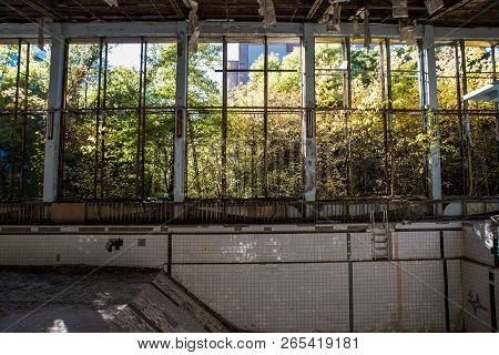 Windows In Swimming Pool In Chornobyl Zone