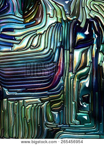 The Flame Of Iridescent Color Glass