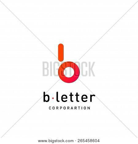 Letter B Vector Logo Design Template For Corporate Identity. Decorative Letter B Icon Template Layou