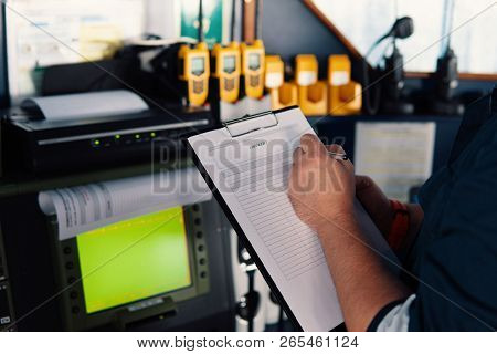 Marine Navigational Officer Or Chief Mate On Navigation Watch