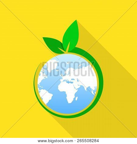 Global Green Day Icon. Flat Illustration Of Global Green Day Icon For Web Design