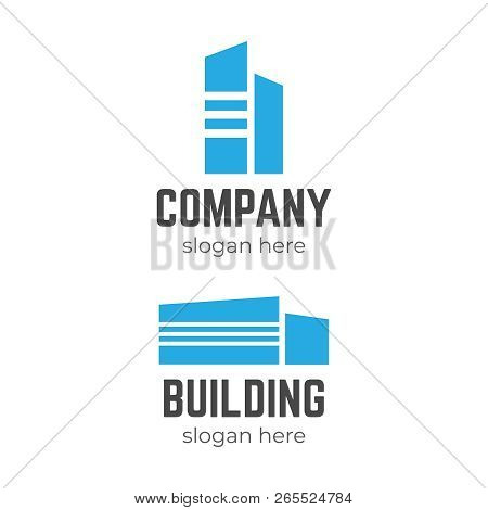 Real Estate Logo Set. Abstract Apartment Logo Vector