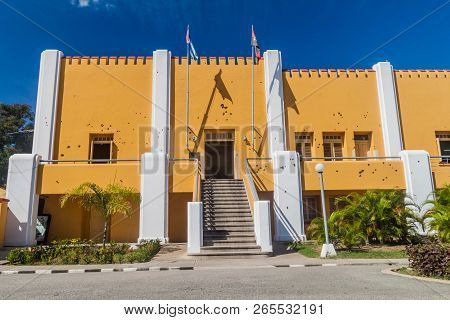 Bullet Holes At The Former La Moncada Baracks, Important Place Of Cuban History, Santiago De Cuba