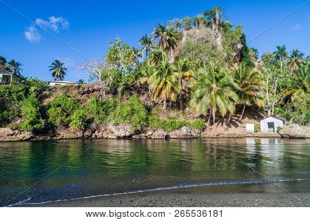 Mouth Of Rio Miel River Near Baracoa, Cuba