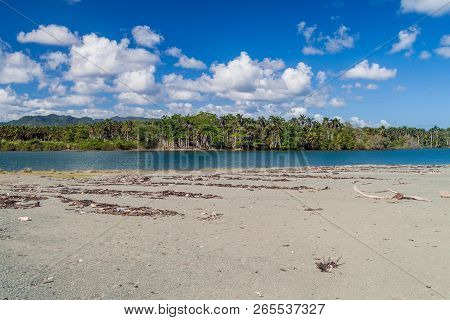 Beach At The Mouth Of Rio Toa River Near Baracoa, Cuba