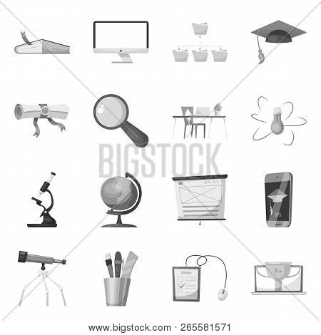 Vector Design Of Education And Learning Sign. Set Of Education And School Stock Symbol For Web.