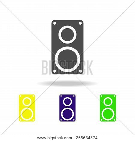 Music Column Multicolor Icon. Element Of Web Icons.  Signs And Symbols Icon For Websites, Web Design
