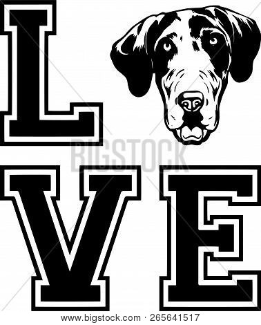 Animal Dog Great Dane 6Tg Headface.eps