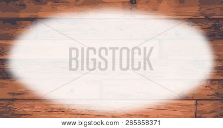 Worn Floorboards With Exagerated Grain And Grunge And Large Center Copy Space